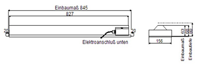 Abmessungen des Saunafluters